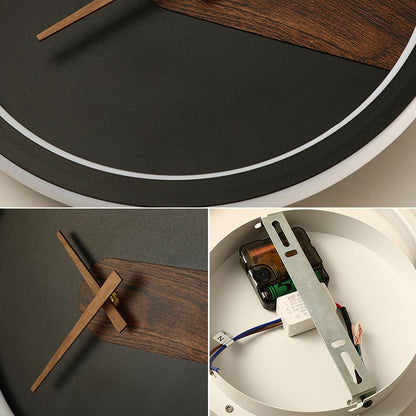 Modern LED Wall Clock Lamp – Stylish Lighting with Time Display Function