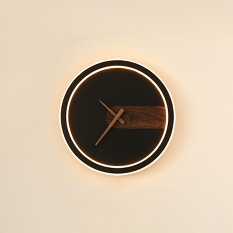 Modern LED Wall Clock Lamp – Stylish Lighting with Time Display Function