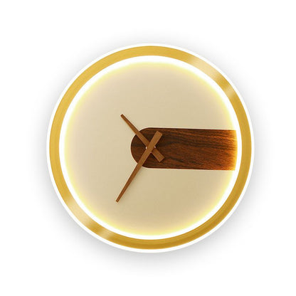 Modern LED Wall Clock Lamp – Stylish Lighting with Time Display Function