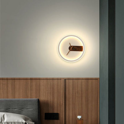 Modern LED Wall Clock Lamp – Stylish Lighting with Time Display Function