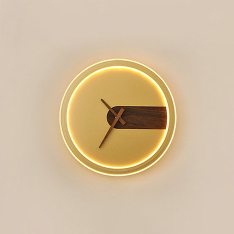 Modern LED Wall Clock Lamp – Stylish Lighting with Time Display Function