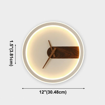 Modern LED Wall Clock Lamp – Stylish Lighting with Time Display Function