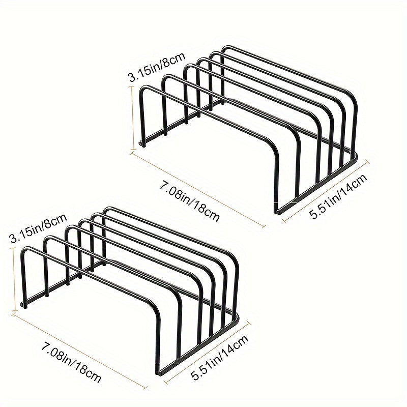BoardStack – Compact Metal Cutting Board Rack – Space-Saving Kitchen Organizer