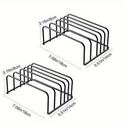 BoardStack – Compact Metal Cutting Board Rack – Space-Saving Kitchen Organizer