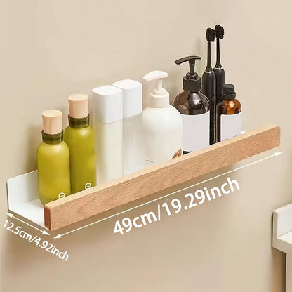 Shower Caddy – Wall-Mounted Shelf with Drainage Slots