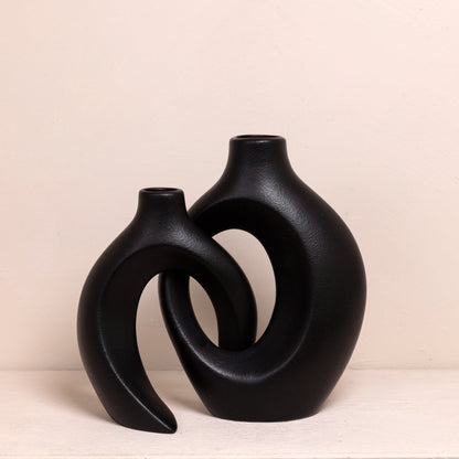 Nordic-Style Woven Vase Set – Handcrafted Natural Decor (Set of 2)