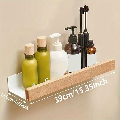 Shower Caddy – Wall-Mounted Shelf with Drainage Slots