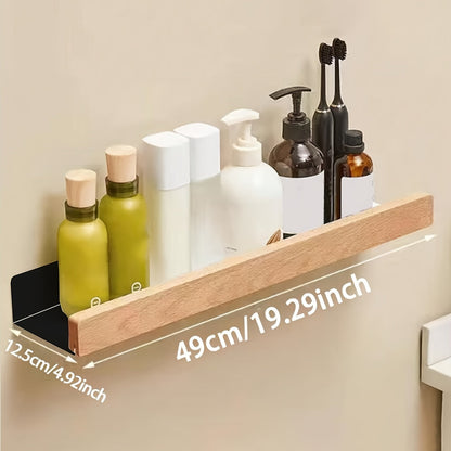 Shower Caddy – Wall-Mounted Shelf with Drainage Slots