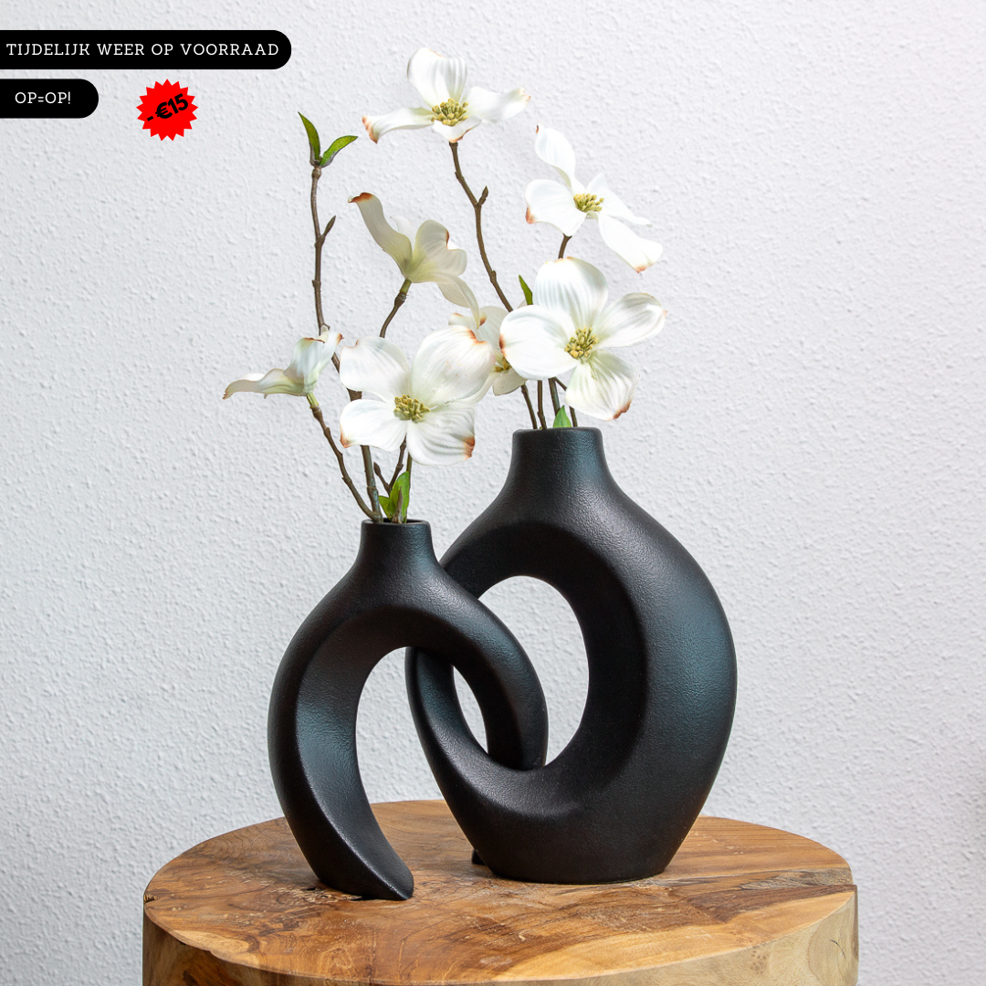 Nordic-Style Woven Vase Set – Handcrafted Natural Decor (Set of 2)