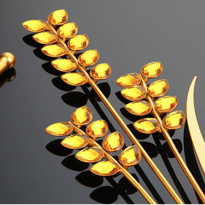 Barley-Inspired Wall Clock – Sleek Design for Elegant Spaces