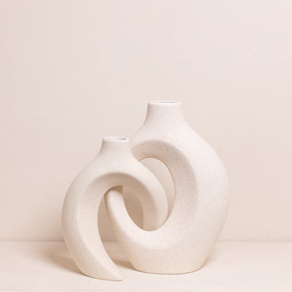 Nordic-Style Woven Vase Set – Handcrafted Natural Decor (Set of 2)